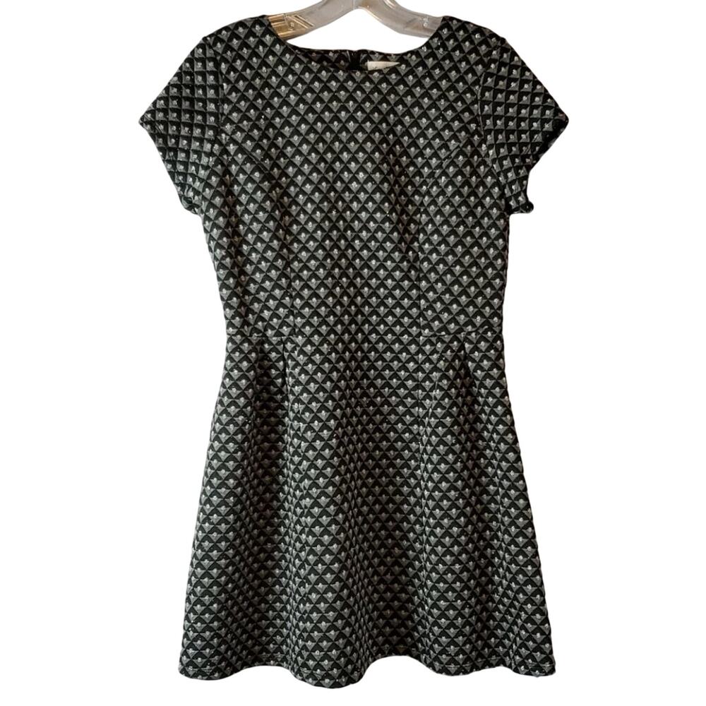 Emerald Sundae Skater Dress, Geometric Dots